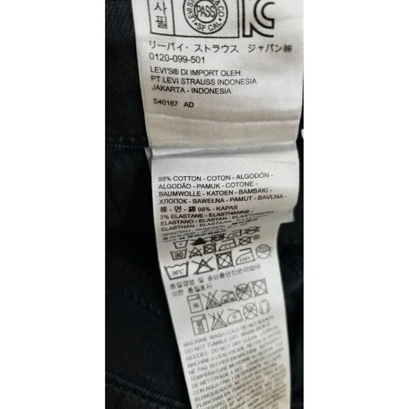 Levi's Size 26X30 Women's Demi Curve Modern Rise Skinny Black Denim Jeans - Picture 12 of 14